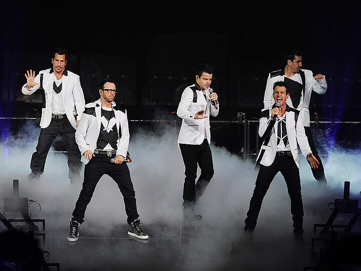 Die New Kids on the Block bei einem Auftritt im Jahr 2013