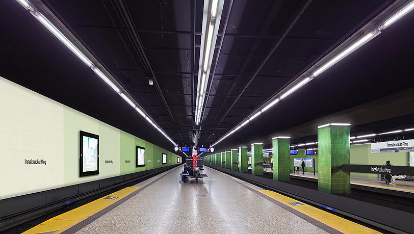 Im Zuge der Sanierung soll der U-Bahnhof Innsbrucker Ring laut MVG "auch ein neues Gesicht" bekommen.