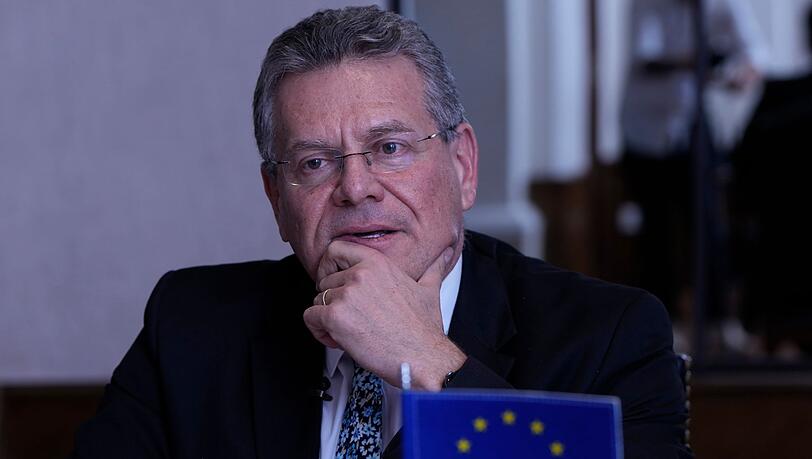 EU-Kommissar für Handel Maros Sefcovic möchte sich in Peking für ausgeglicheneren Handel einsetzen. (Archivbild) EU-Kommissar für Handel Maros Sefcovic möchte sich in Peking für ausgeglicheneren Handel einsetzen. (Archivbild)