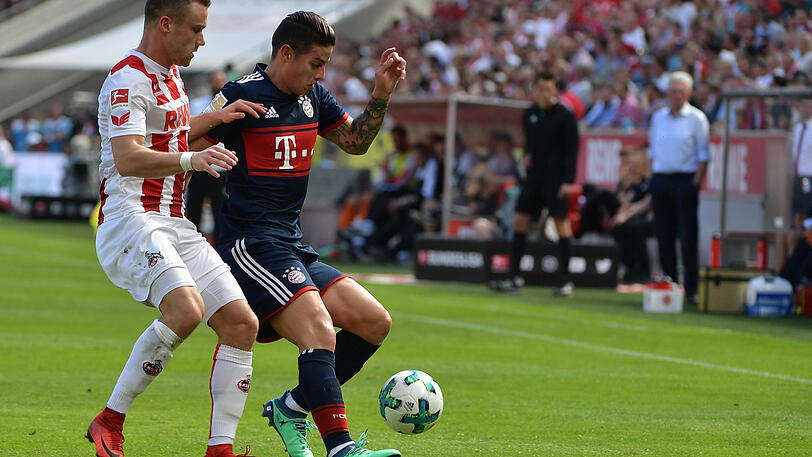 James Rodriguez: Note 3. Der Torschütze vom Real-Spiel bekam den Vorzug vor Thiago. Verlor zunächst viele Zweikämpfe und Bälle, etwa vor dem 0:1 an der Seitenlinie gegen Clemens, dessen Flanke zum Gegentreffer führte. Immerhin mit ein paar ordentlichen Flanken und dem richtigen Stellungsspiel als er die Kugel zum 1:1 über die Linie drückte.