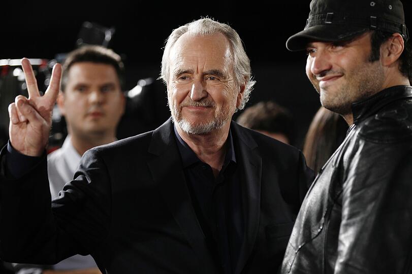 Auf der Premiere darf natürlich der Herr der Schreie nicht fehlen: Regisseur Wes Craven mit Robert Rodriguez.