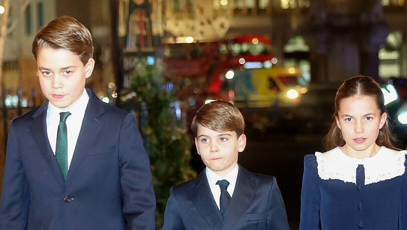 Ein royales Geschwister-Trio: Prinz George, Prinz Louis und Prinzessin Charlotte (v.l.)