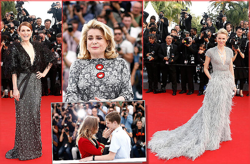 Die ersten Stars stehen schon auf dem roten Teppich: Die Bilder von der Eröffnung des Filmfestivals in Cannes zum Durchklicken.