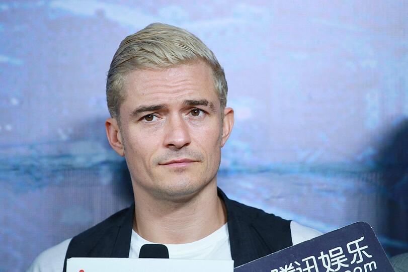 Von braun zu blond: Was für eine Typveränderung bei Orlando Bloom.