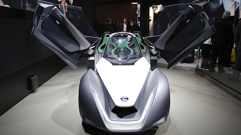 Der BladeGlider von Nissan wird bei der Technikmesse CES in Las Vegas (USA) gezeigt.