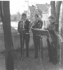 So begann alles: Mitglieder des Posaunenchores im Gründungsjahr 1964