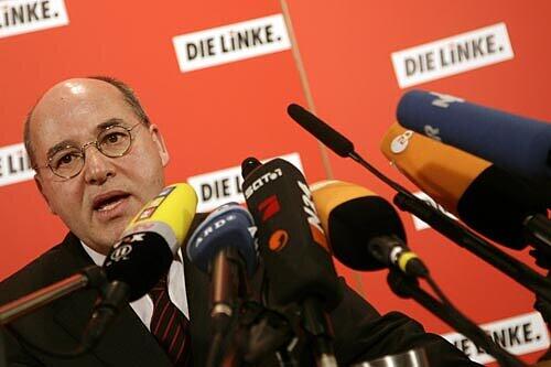 Gregor Gysi von den Linken: Am F reitag kommt der Politiker nach München, er spricht um 14 Uhr auf dem Marienplatz.