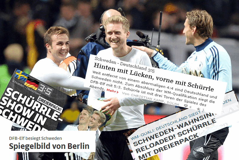 Schürrle-Show beim 5:3-Wahnsinn gegen Schweden: Das sagt die Presse.