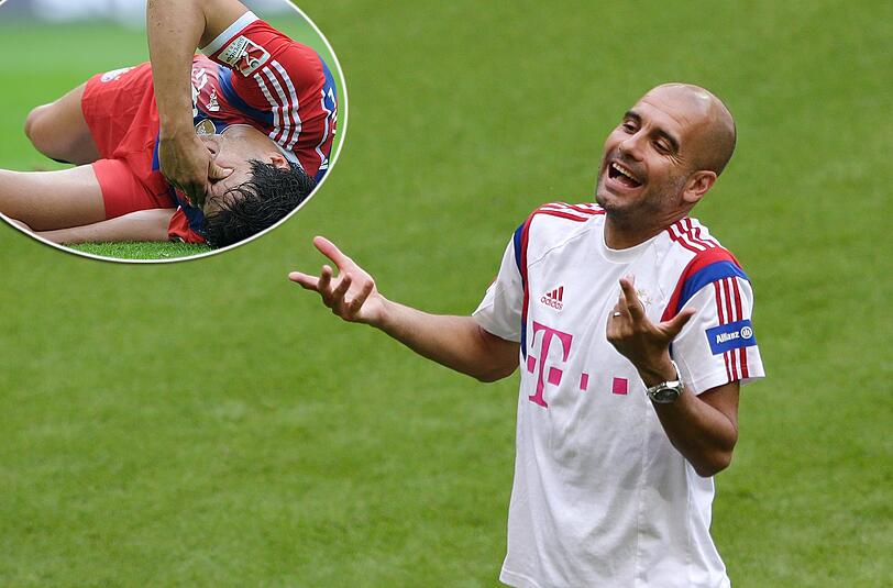 Bayern-Coach Pep Guardiola muss den Ausfall von Javi Martinez kompensieren.