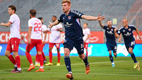 Erzielte das vielumjubelte Siegtor für Unterhaching: Mathias Fetsch.