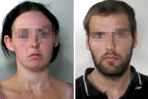 Ina R. und Sascha S. nach ihrer Festnahme