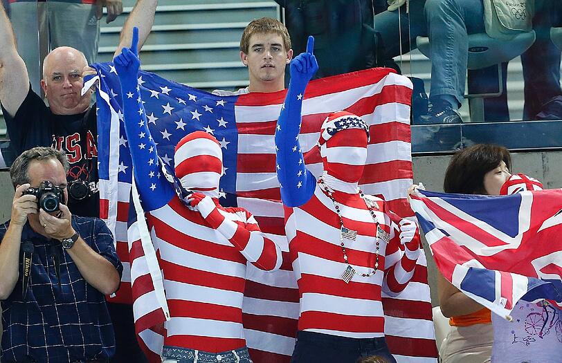 England, USA, Japan, Deutschland und Co. - so irre und farbenfroh feiert London: Sehen Sie in der Bilderstrecke die verücktesten Fans bei den olympischen Spielen.
