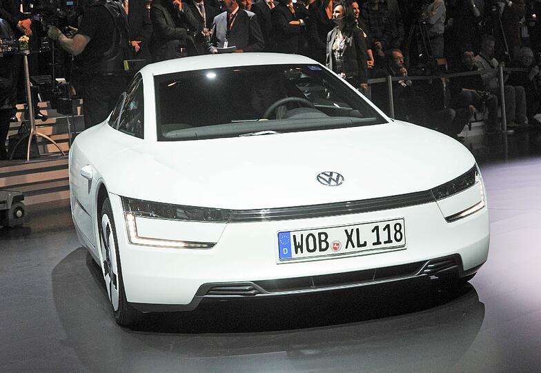Der VW XL1. Foto: Uli Deck/dpa