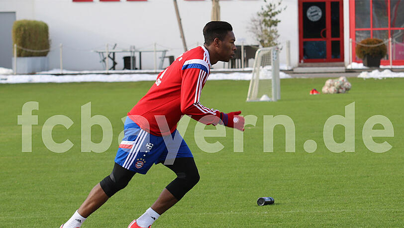 Steht wieder auf dem Trainingsplatz an der Säbener Straße: Bayern-Verteidiger David Alaba. Steht wieder auf dem Trainingsplatz an der Säbener Straße: Bayern-Verteidiger David Alaba.