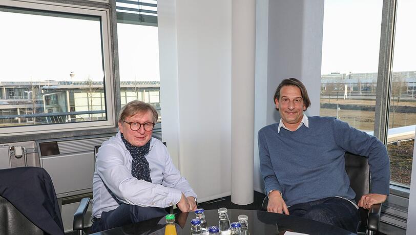 Der Flughafenchef Michael Kerkloh während des Gesprächs mit AZ-Redakteur Clemens Hagen.