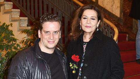 Dominik Elstner und seine Mutter Hannelore Elsner bei einer Kino-Premiere im Jahr 2016
