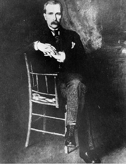 Märchenhaft reich: Der Gründer der "Standard Oil Company", John D. Rockefeller, in New York