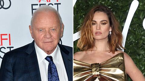 Anthony Hopkins und Lily James sind ebenfalls Präsentatoren bei der diesjährigen Oscar-Verleihung.