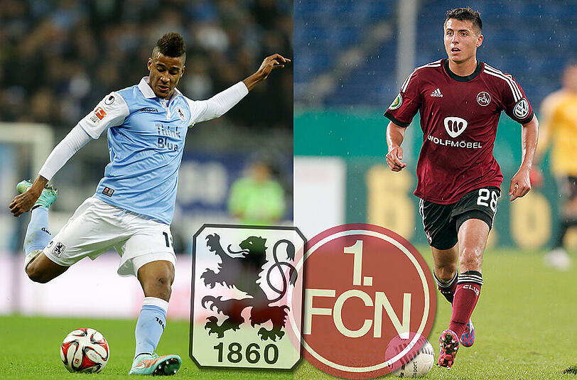 Spielte früher beim Club: Löwe Martin Angha, der am Montag auf seinen Ex-Club (hier vertreten von Spielmacher Alessandro Schöpf) trifft