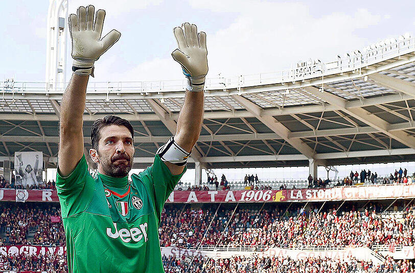 Gianluigi Buffon genoss die Aufmerksamkeit der Fans.