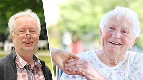 "Alte Menschen und deren Angehörige halten sich natürlich gerne an Dienstleister, mit denen sie schon vertraut sind", sagt der Münchner Pflege-Experte Claus Fussek (l.)