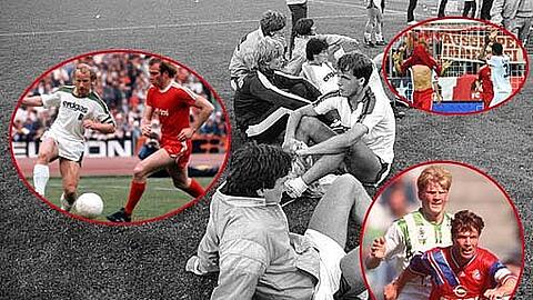 1965 stiegen sie gemeinsam in die Bundesliga auf, seither standen sich Borussia Mönchengladbach und Bayern München in 94 Duellen gegenüber: 88-mal in der Bundesliga, sechsmal im DFB-Pokal. Bayern siegte 46 Mal und verließ 20 Mal als Verlierer den Platz. Von Lothar Matthäus' Fehlschuss bis zu Manuel Neuers Patzern - wir haben einige der denkwürdigsten Duelle der ewigen Rivalen zusammengestellt.