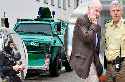 Geiseldrama in Ingolstadt: Ein bewaffneter Mann im Rathaus Geiseln genommen. Gegen 17.44 Uhr hat es sechs Schüsse im Rathaus gegeben!Die Geiselnahme ist beendet. Alle sind am Leben.
