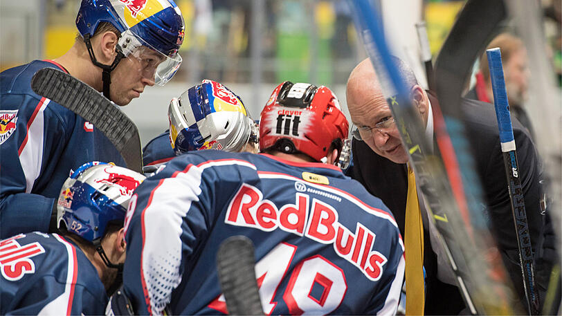 Serienmeister der DEL: Trainer Don Jackson (re.) und sein EHC Red Bull München.