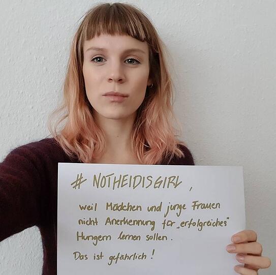Weil Mädchen und junge Frauen nicht Anerkennung für "erfolgreiches" Hungern lernen sollen. Das ist gefährlich!