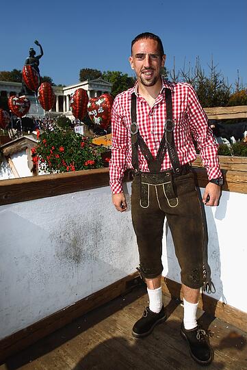 Ribéry beginnt immer heimischer in der bayrischen Landeshauptstadt zu werden.