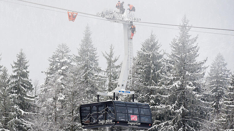 Die neue Seilbahn an der Zugspitze geht Ende Dezember in Betrieb.