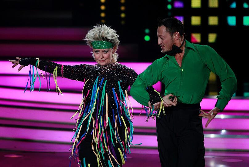 Sängerin Gitte Haenning und Tänzer Gennady Bondarenko.