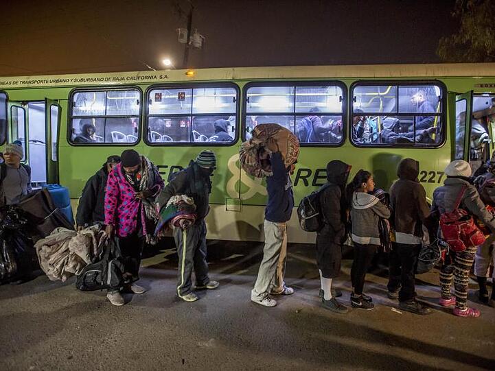 Die meisten Migranten, die an der Grenze zwischen den USA und Mexiko ankommen, stammen aus Mittelamerika. Derzeit halten sich Tausende von ihnen in der Grenzstadt Tijuana auf.