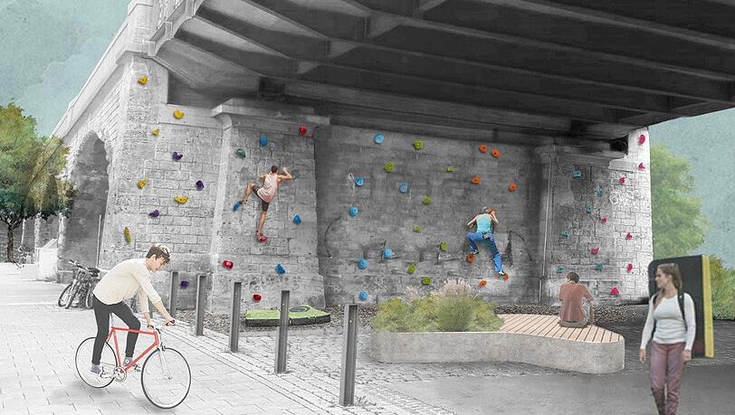 Bouldern an der Hackerbrücke? Warum nicht!