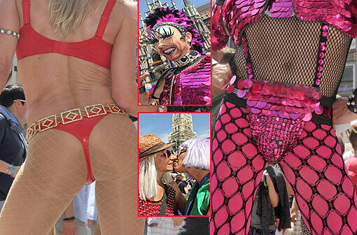 Sie feiern: Schwule, Lesben und Transgender tummeln sich auf Münchens Straßen und feiern den Christopher Street Day 2011