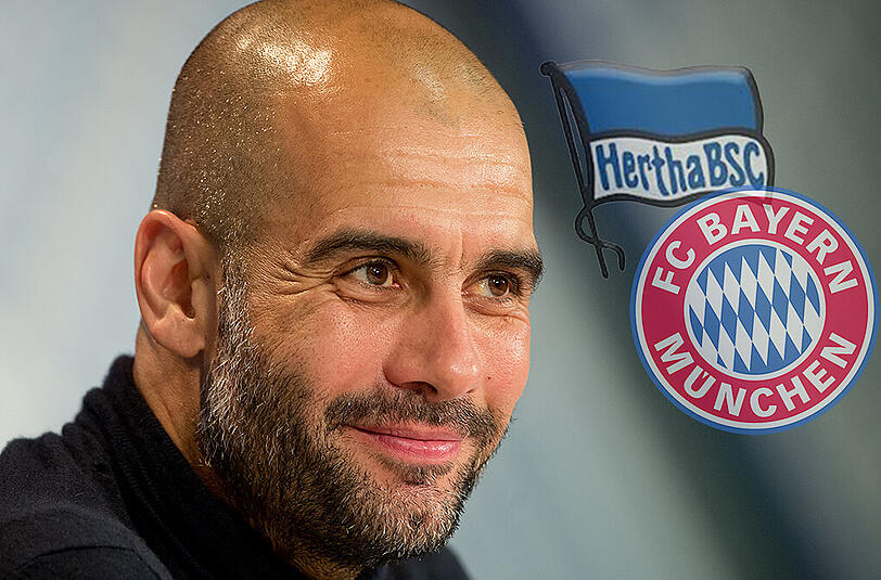 Pep Guardiola über das Spiel in Berlin. Die AZ tickert ab 11 Uhr live von der Säbener Straße.