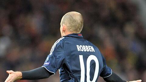 Das Tor zum Halbfinale: Arjen Robben