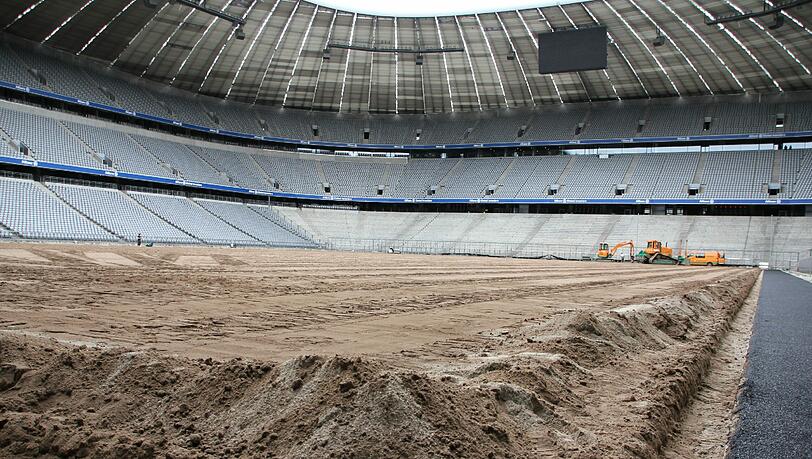 Umbau in der Allianz Arena: Die Bilder Umbau in der Allianz Arena: Die Bilder