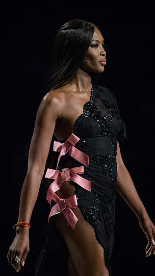...wie Supermodel Naomi Campbell.