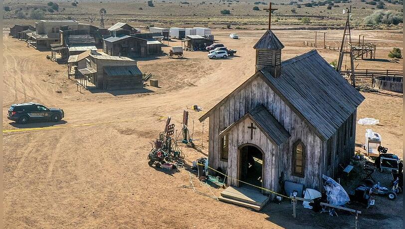 Das Set von "Rust" in New Mexico.