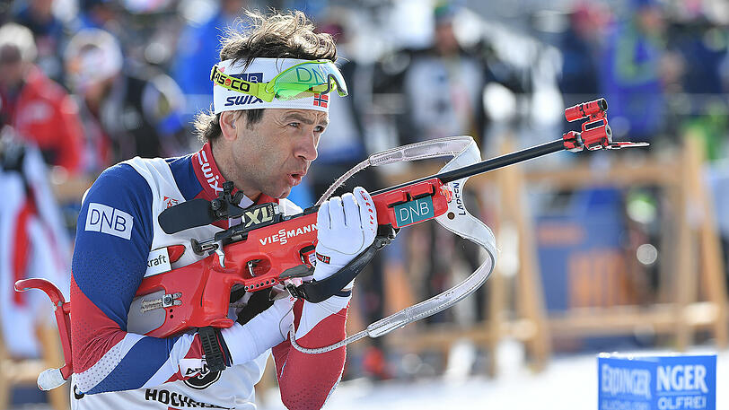 Rekordweltmeiser Ole einar Björndalen holt bei der WM in Hochfilzen eine Medaille.