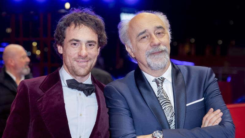 Schauspieler Elio Germano (l) und Regisseur Giorgio Diritti auf der Berlinale. Schauspieler Elio Germano (l) und Regisseur Giorgio Diritti auf der Berlinale.