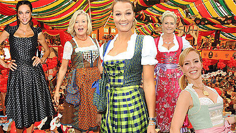 Damen-Wiesn im Hippodrom: Viele prominente Frauen haben sich von Regina Sixt auf die Wiesn einladen lassen. Darunter Jutta Speidel, Franziska van Almsick und Claudia Effenberg. Klicken Sie durch die Promi-Bilder.
