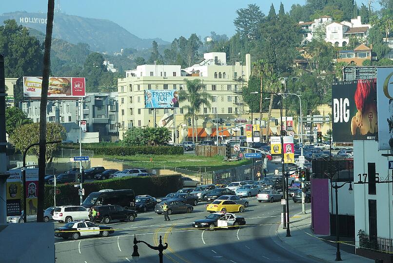 Ein Bombenalarm in der Nähe des Dolby Theatre in Los Angeles hat für Verkehrschaos gesorgt
