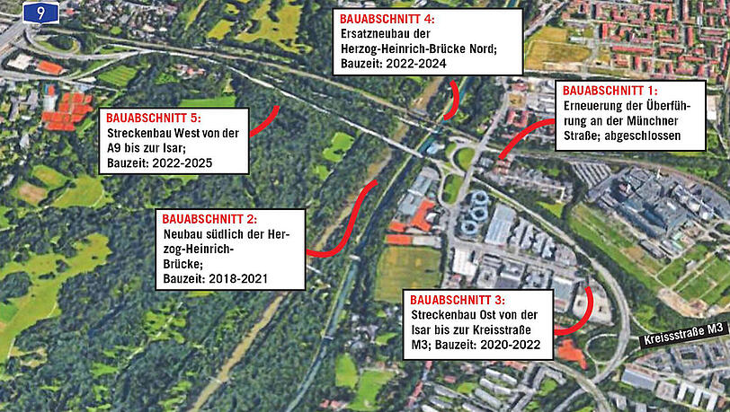 So wird der Föhringer Ring Schritt für Schritt ausgebaut. So wird der Föhringer Ring Schritt für Schritt ausgebaut.