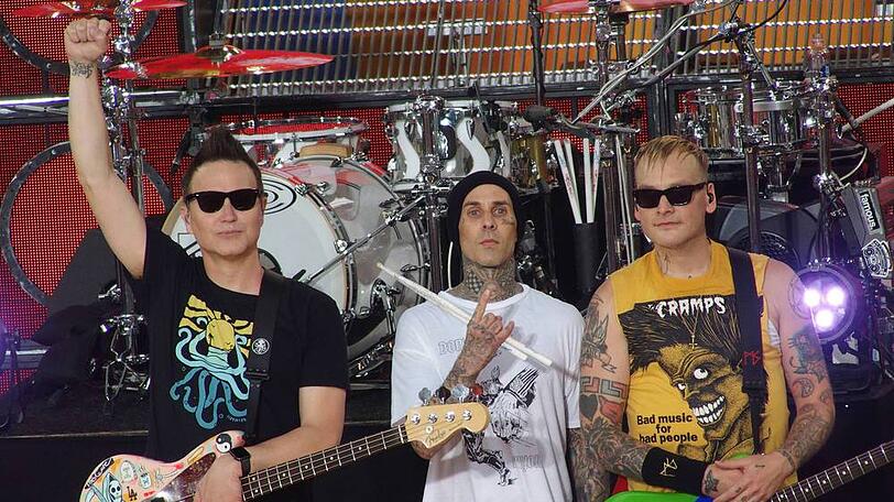 Waren offenbar auf dem Weg ins Einkaufszentrum in El Paso, Texas, als die Schüsse fielen: Blink-182