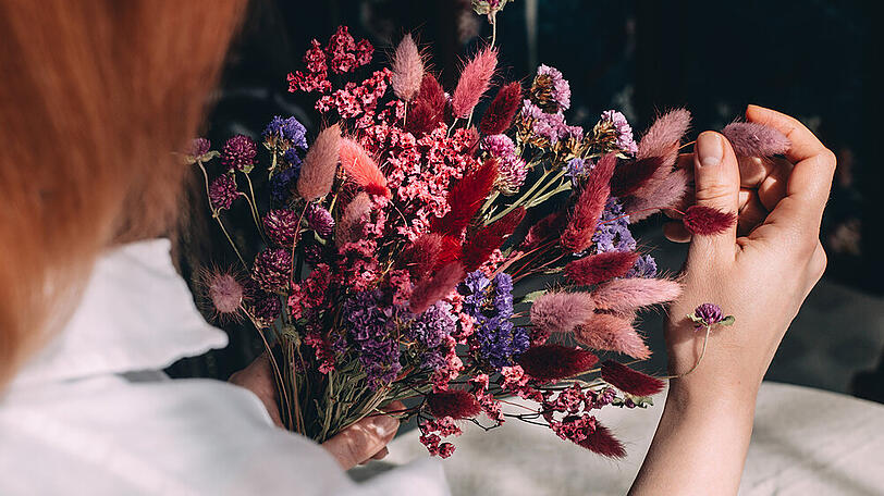 Trockenblumen sind im Herbst besonders farbenfroh.