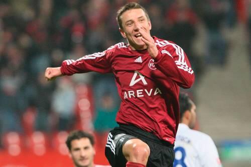 Völlig losgelöst: Marek Mintal feiert sein Comeback mit zwei Treffern gegen Rostock.