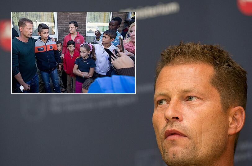 Til Schweiger hat am Mittwoch ein Flüchtlingsheim in Osnabrück besucht.