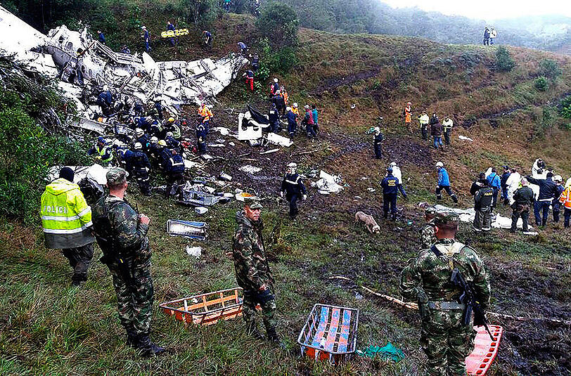 71 Menschen sterben bei dem tragischen Flugzeugabsturz in Kolumbien.